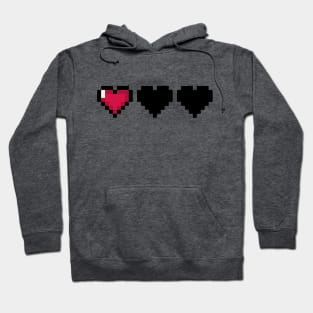 Video Game Hearts – Low Health Hoodie